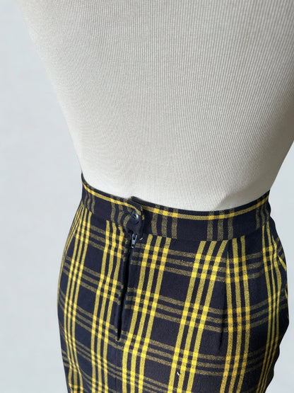 Jupe vintage à carreaux Cacharel la friperie vintage 25