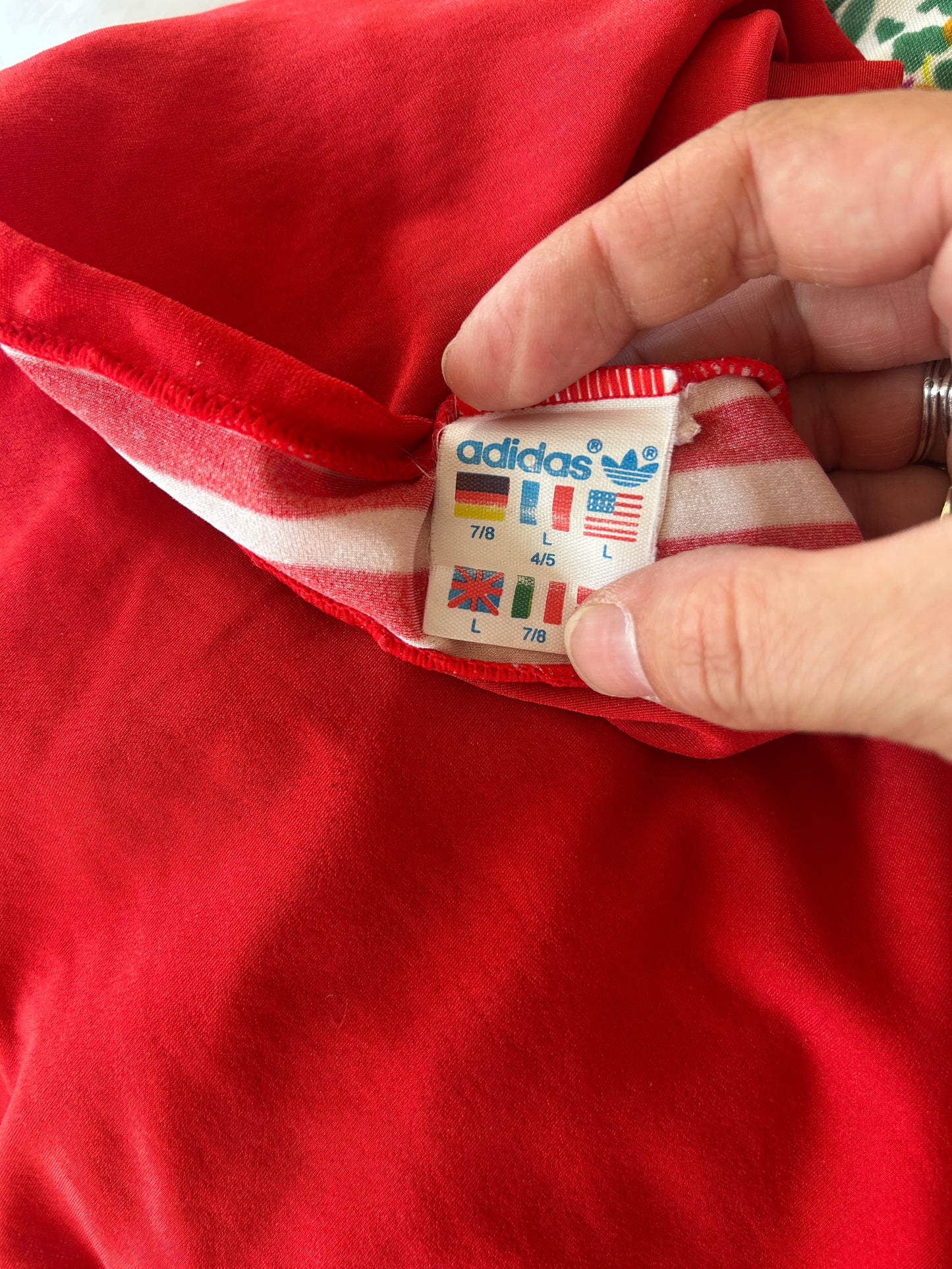 Débardeur Adidas Originals vintage rouge 80’s