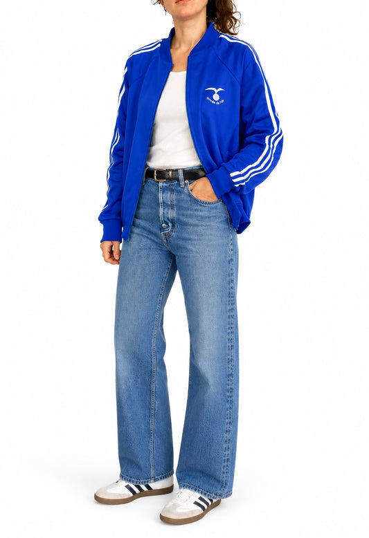 Veste vintage armée de l’air bleu électrique