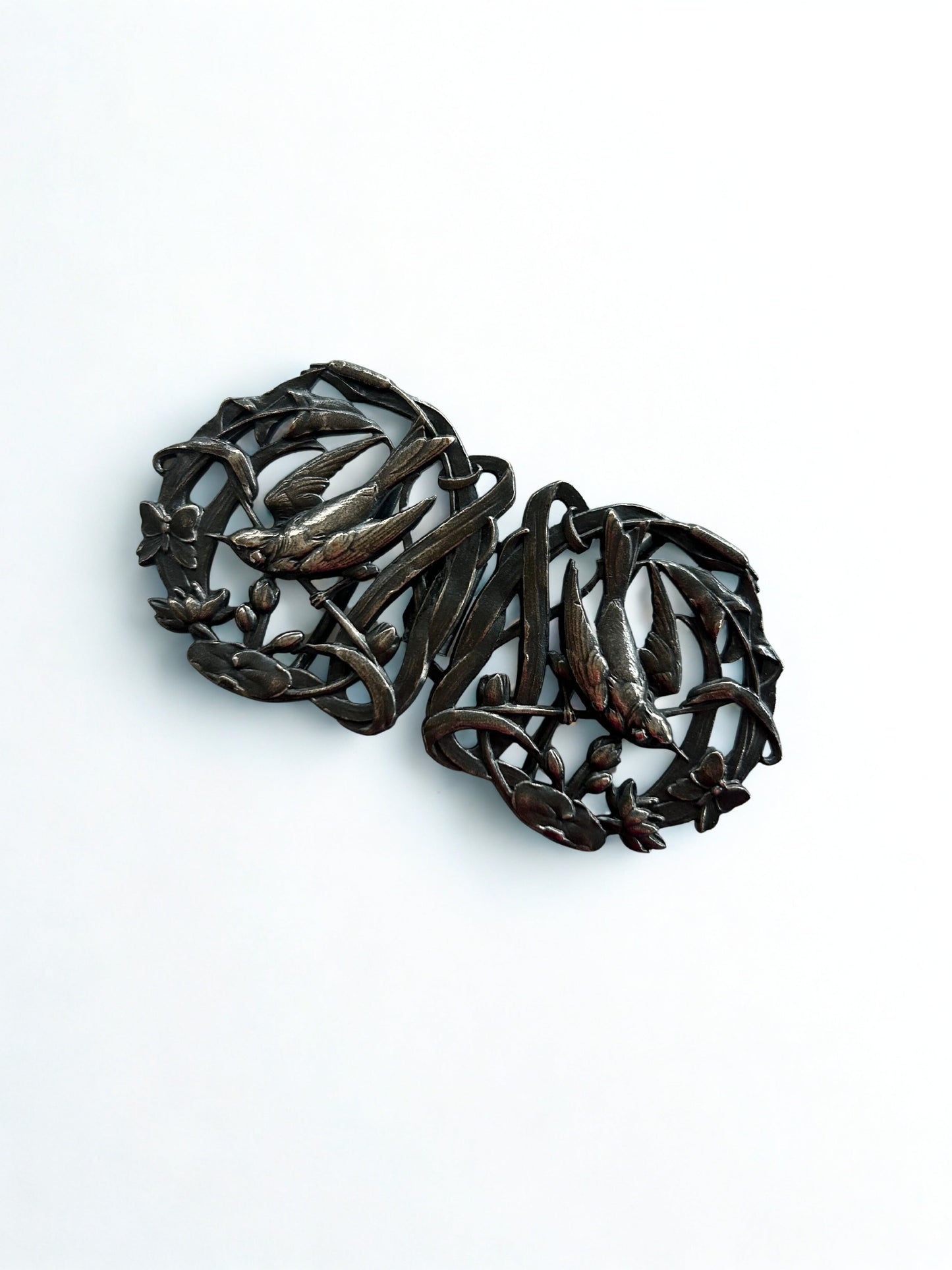 Boucles de ceinture ancienne art nouveau la friperie vintage 25