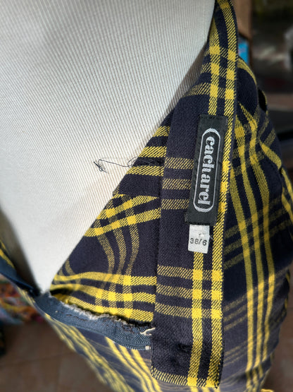 Jupe vintage à carreaux Cacharel la friperie vintage 25