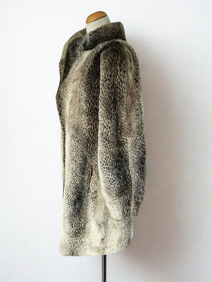 Manteau vintage fausse fourrure Michel Alexis la friperie vintage 25
