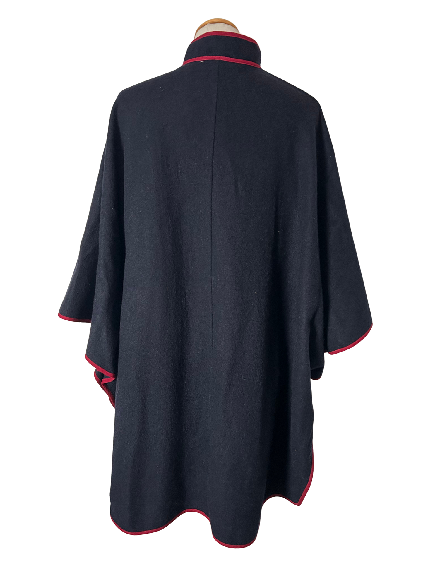 Cape vintage bleu marine laine france 80 la friperie vintage 25