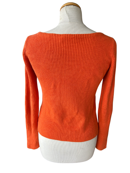Pull over Hugo Boss orange la friperie vintage 25