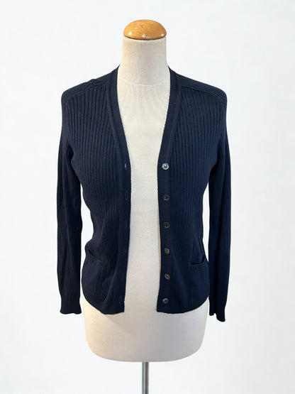 Gilet vinted côtelé bleu marine
