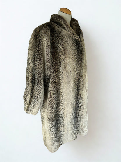 Manteau vintage fausse fourrure Michel Alexis la friperie vintage 25
