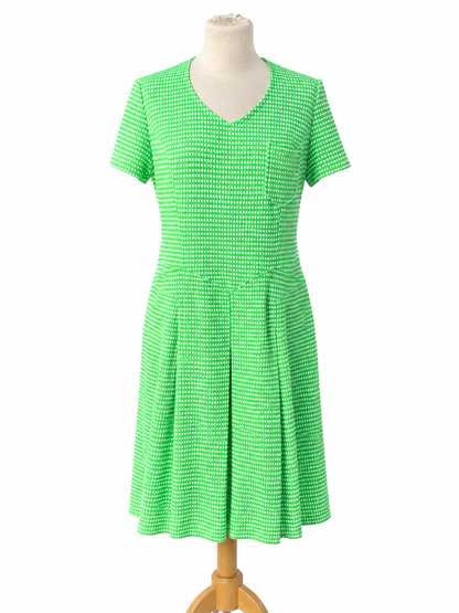 Robe vintage vert Vichy