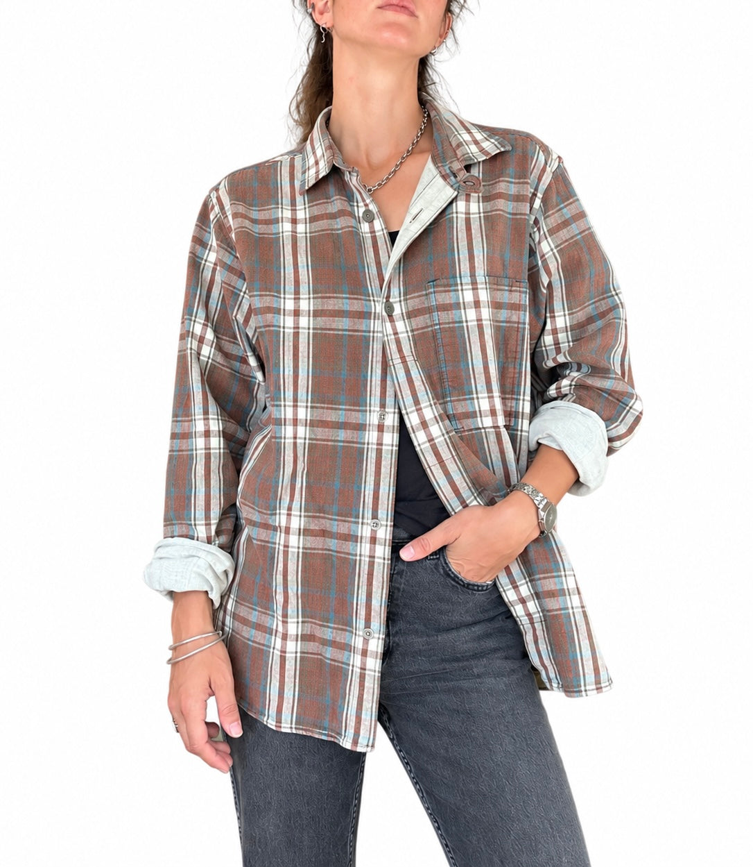 Chemise Levi’s Red Tab carreaux marron