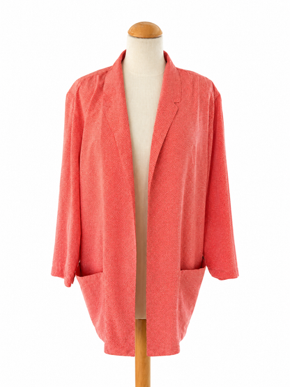 Veste blazer Darel corail à pois