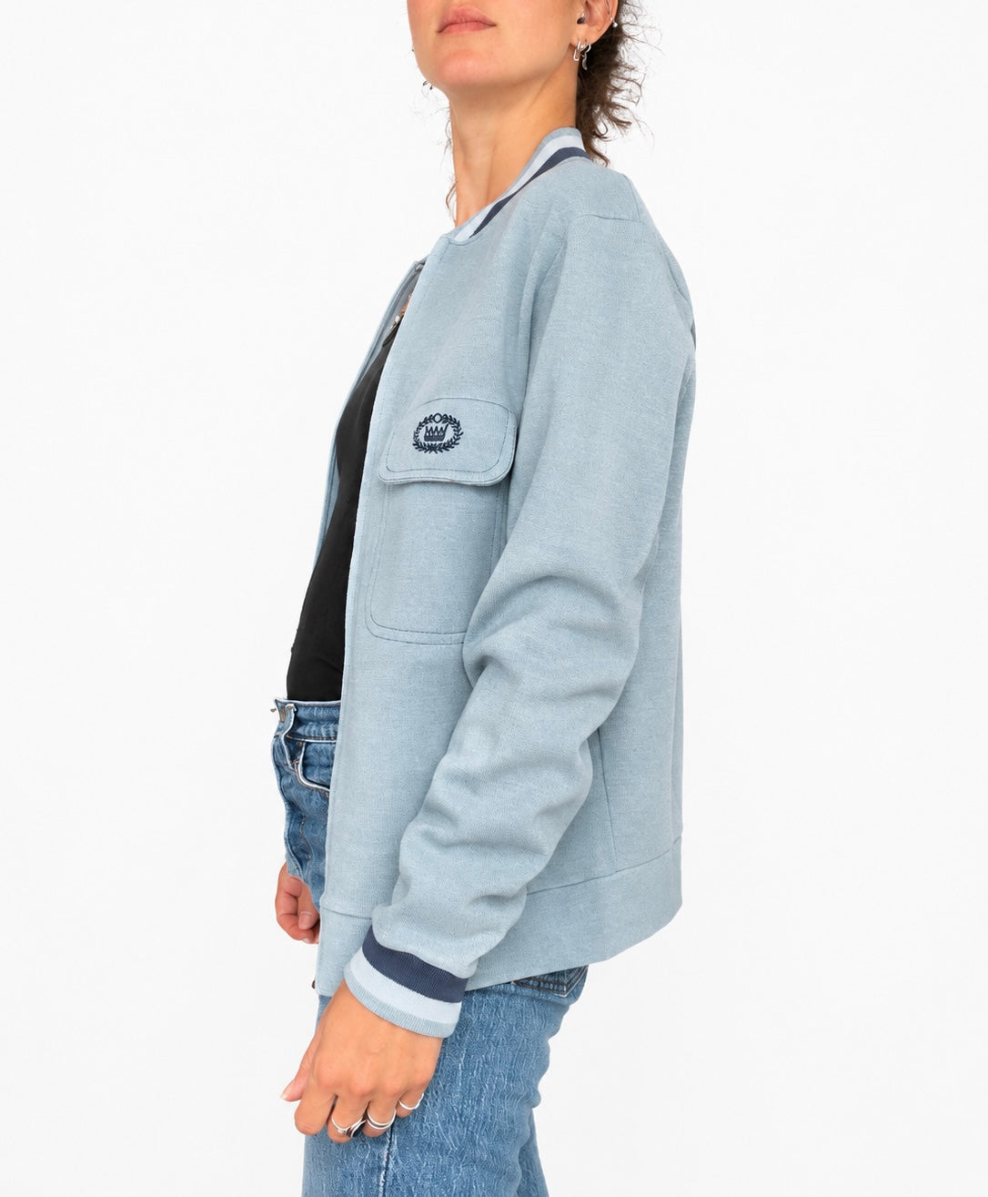 Veste zippée Trevois bleu ciel
