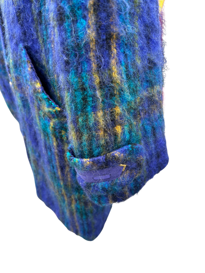 Manteau vintage mohair vintage bleu - friperie vintage la friperie vintage 25