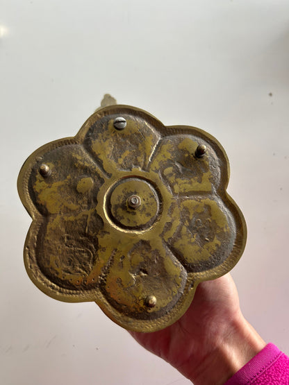 Bougeoir ancien en laiton la friperie vintage 25