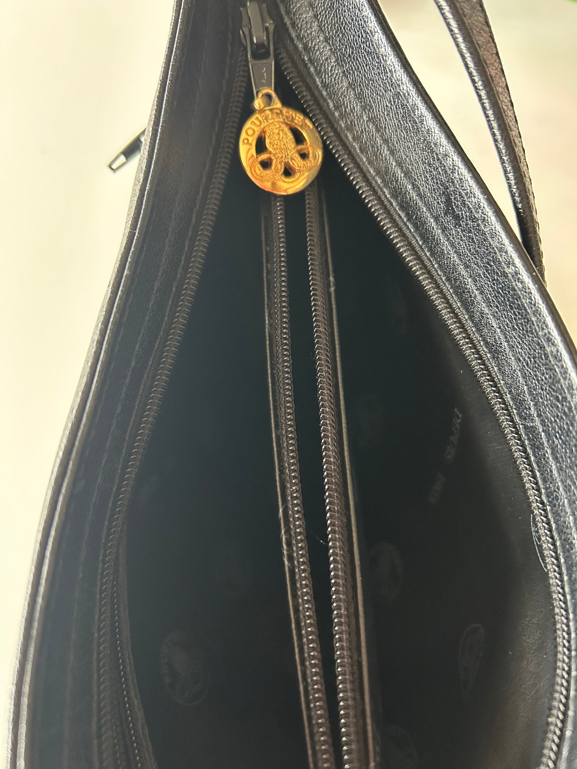 Sac Pourchet Paris vintage cuir la friperie vintage 25