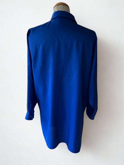 Chemisier long bleu vintage Rodier