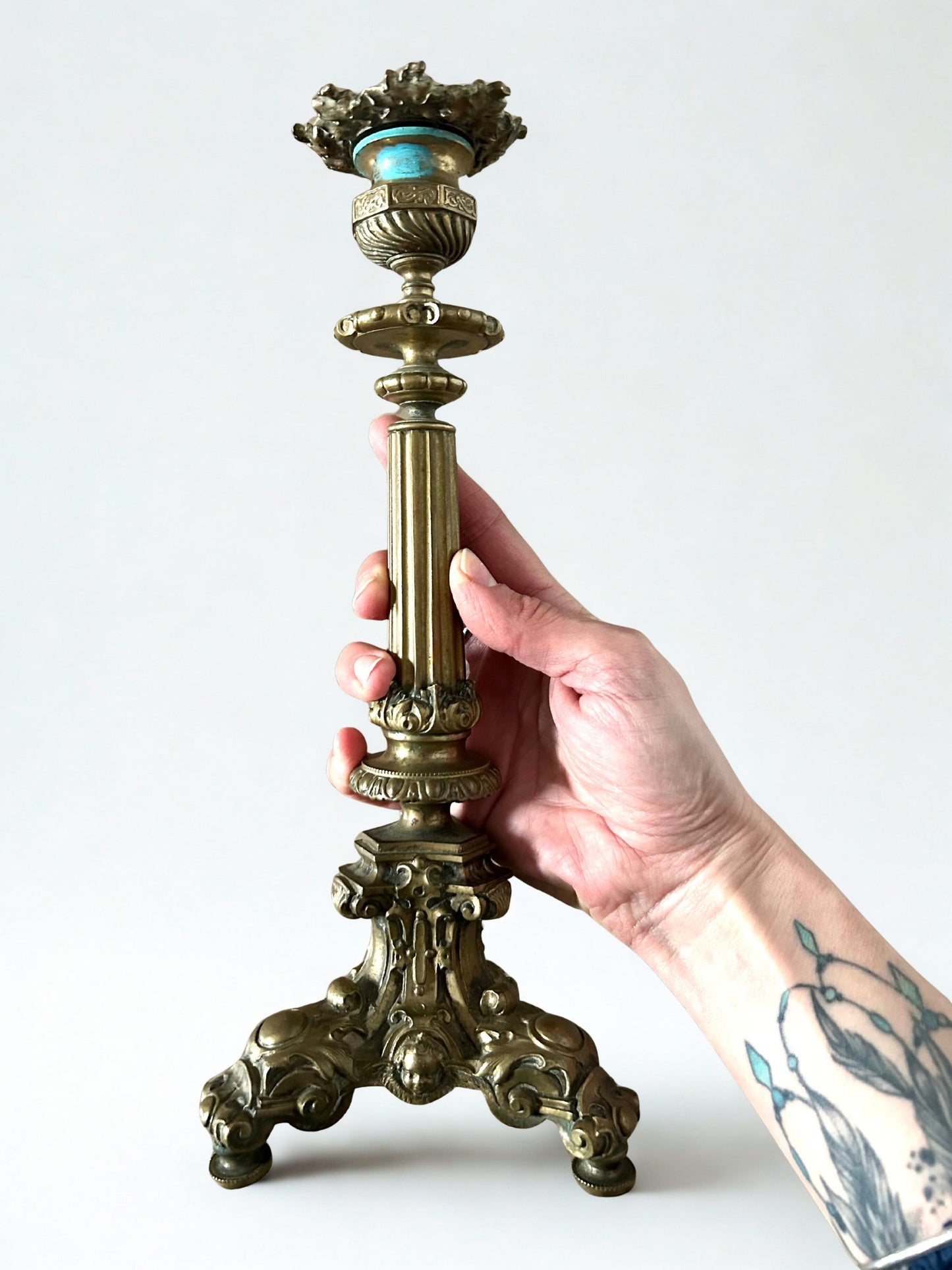 Bougeoir ancien Napoleon III la friperie vintage 25