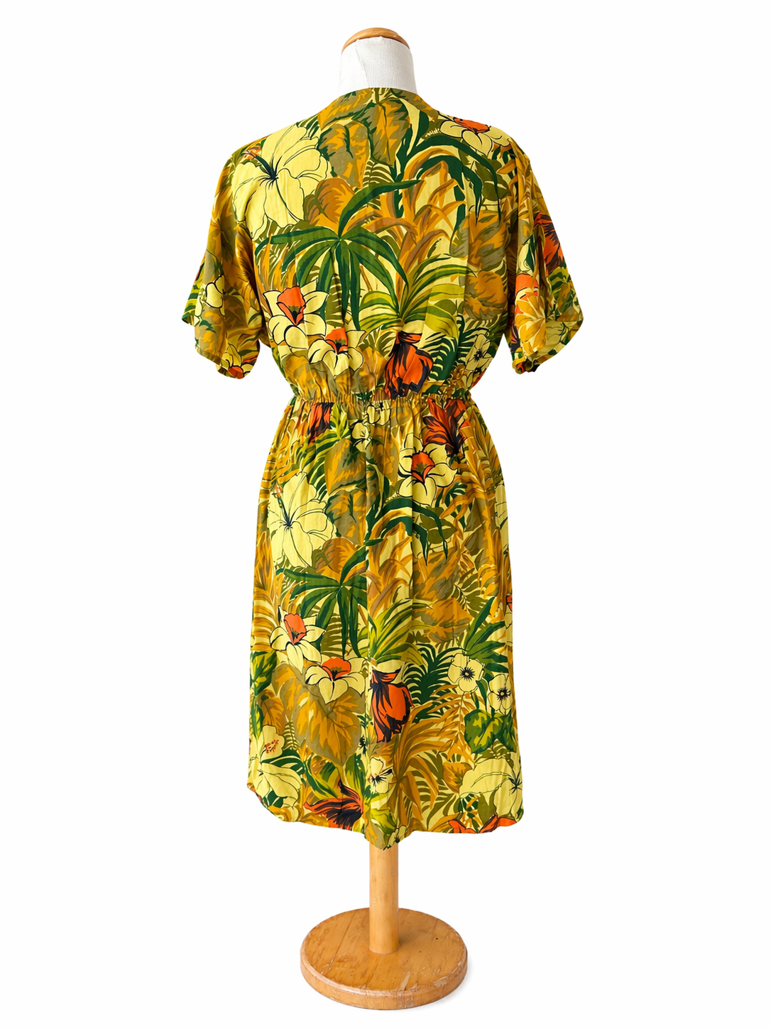 Robe vintage motif tropical
