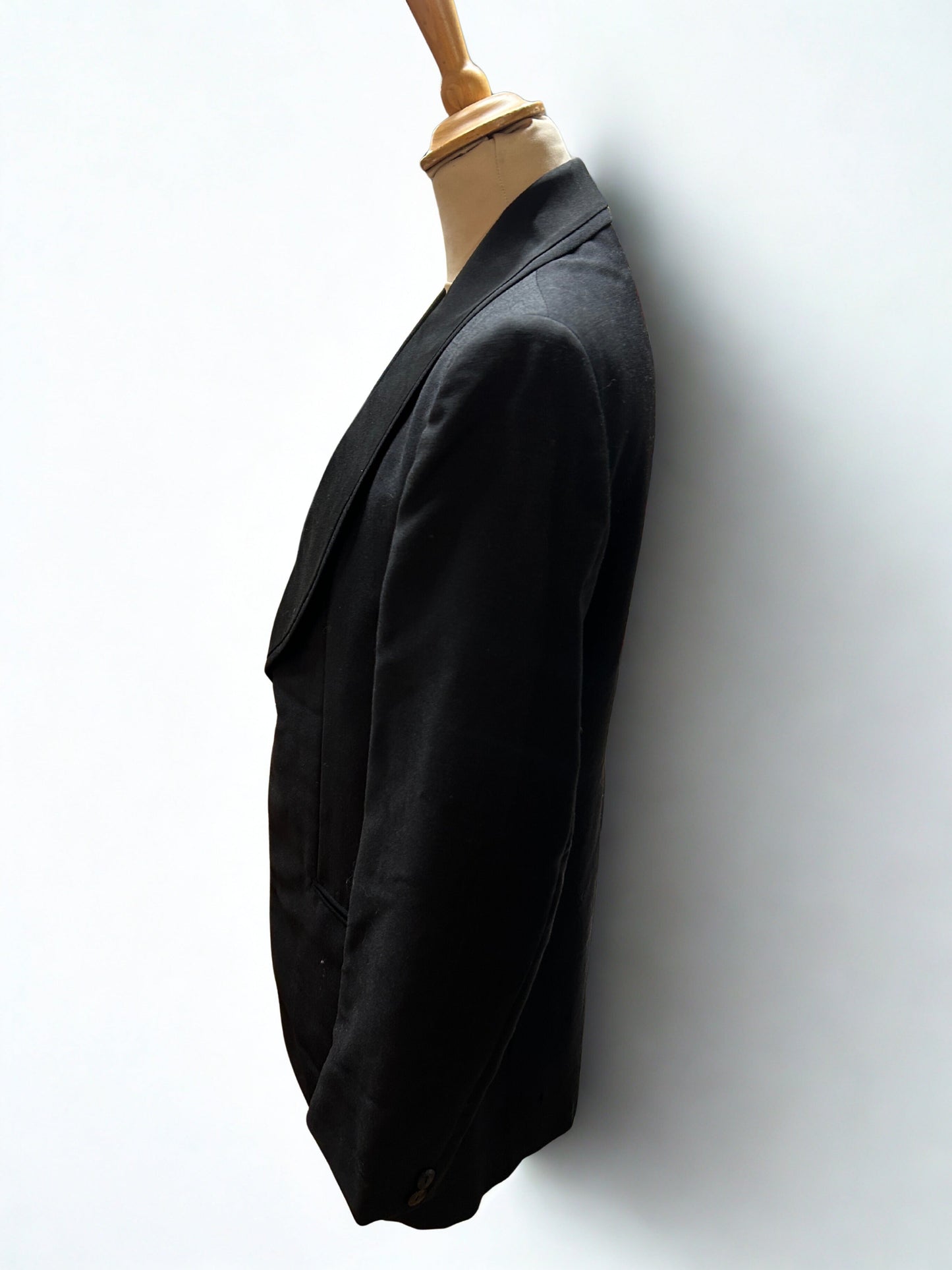 Blazer noir vintage  col châle 80’s la friperie vintage 25