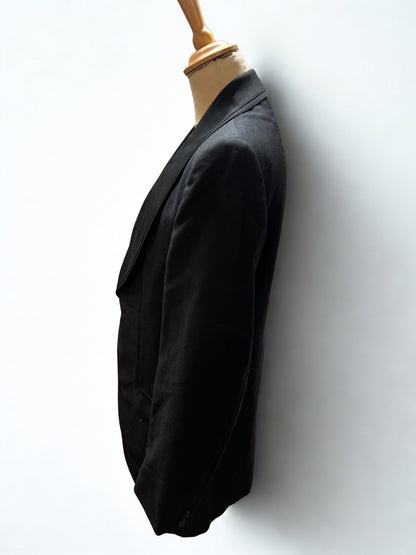 Blazer noir vintage  col châle 80’s la friperie vintage 25