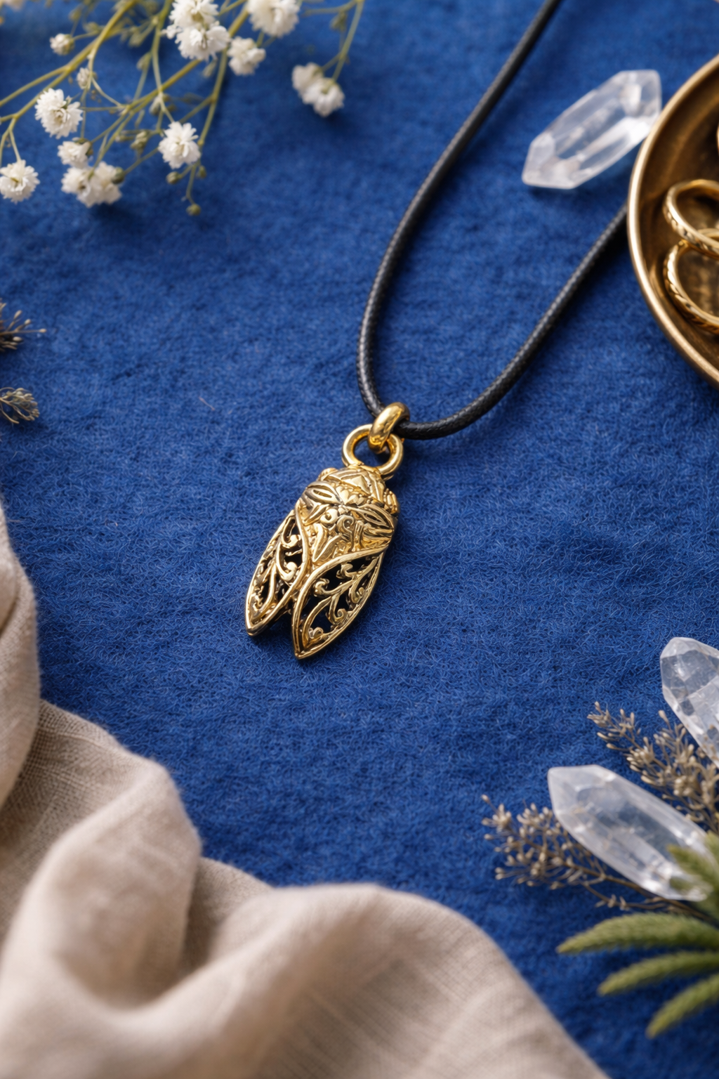 Pendentif cigale René Gouin la friperie vintage 25