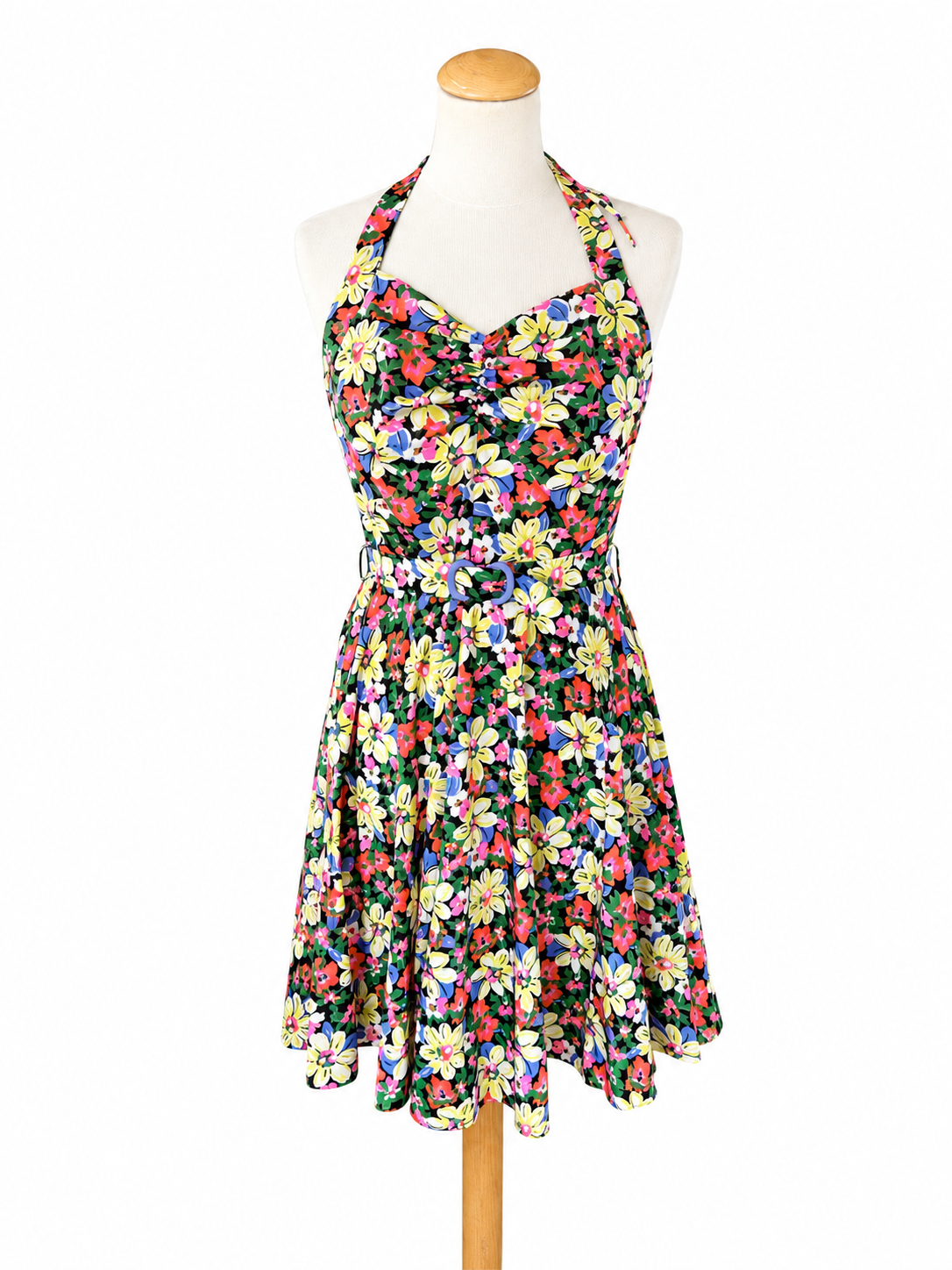Robe dos nu fleurie vintage