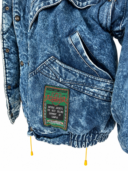 Veste en jean vintage délavée