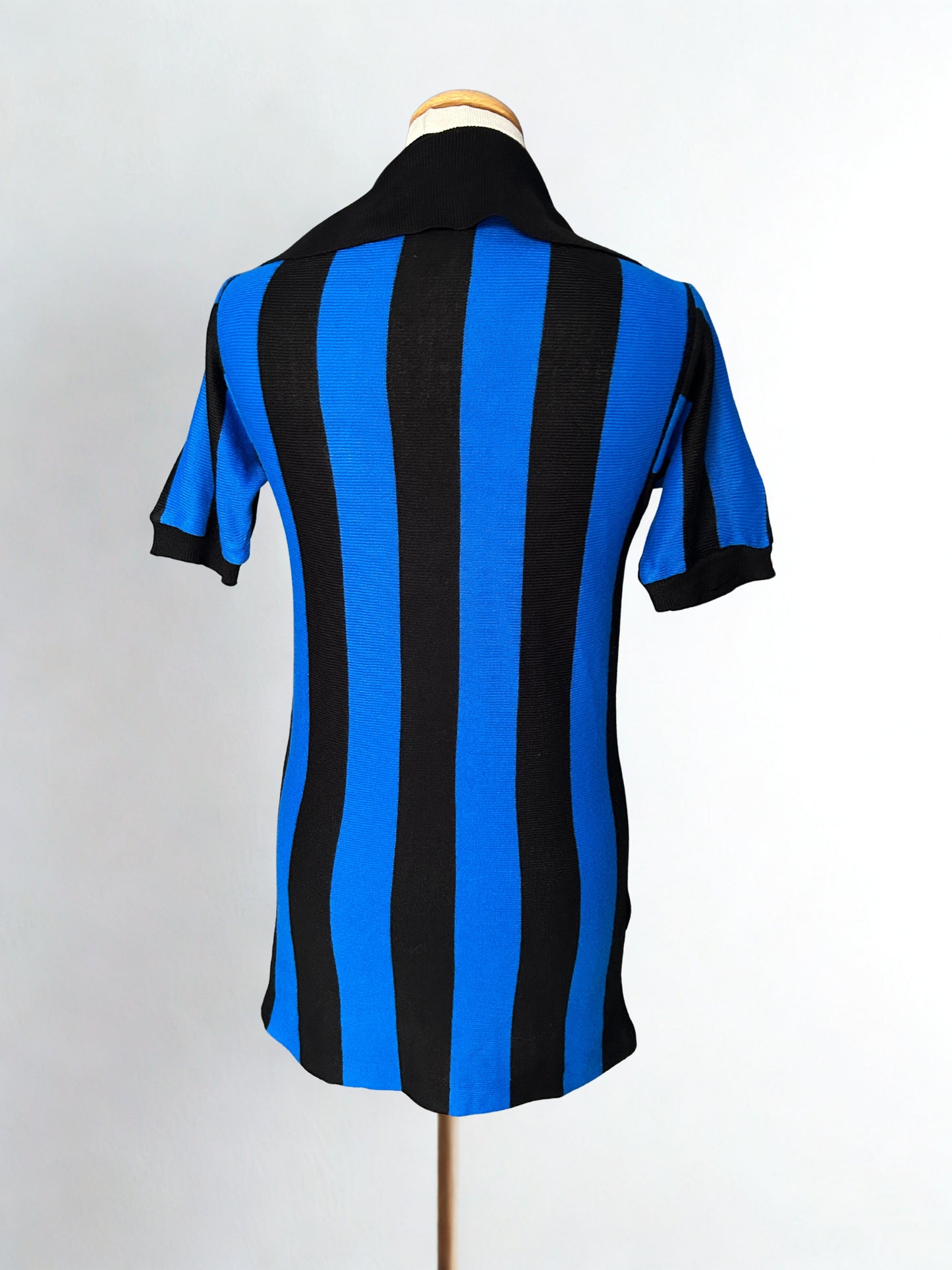 Haut vintage Ennerre NR – rayures bleu & noir – Made in Italy – années 70/80