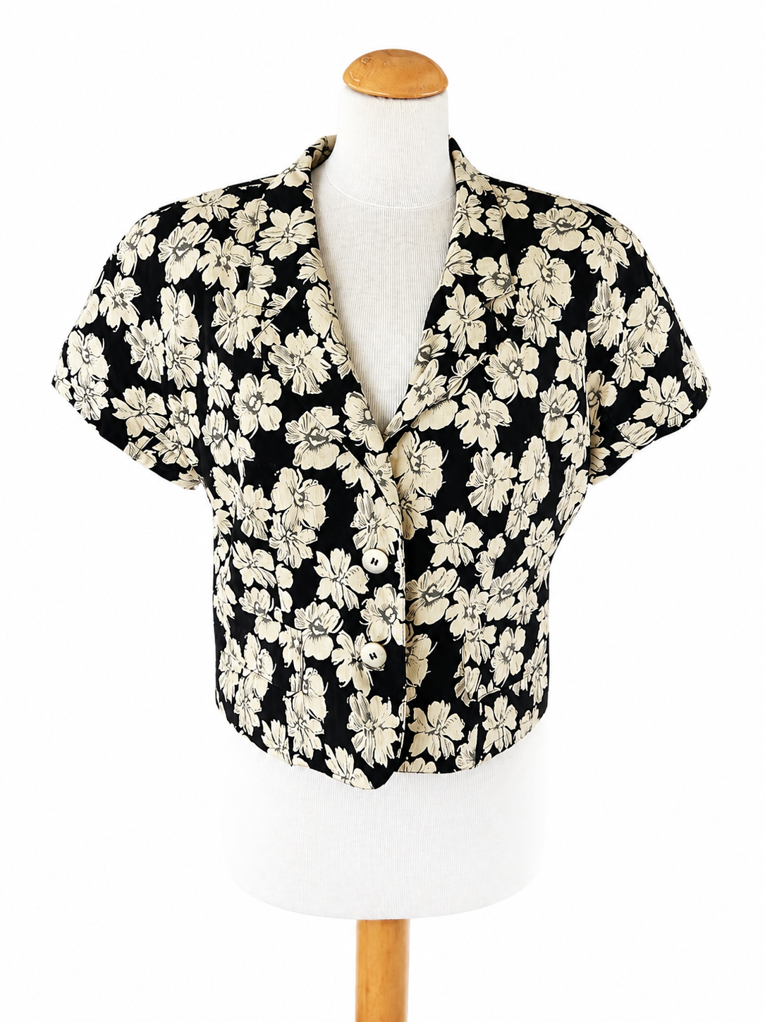 Veste manches courtes imprimé floral Darel