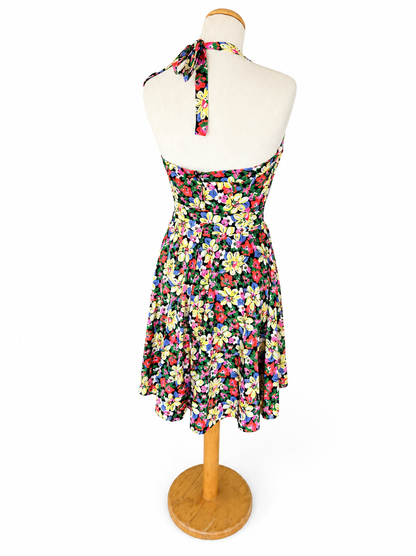 Robe dos nu fleurie vintage