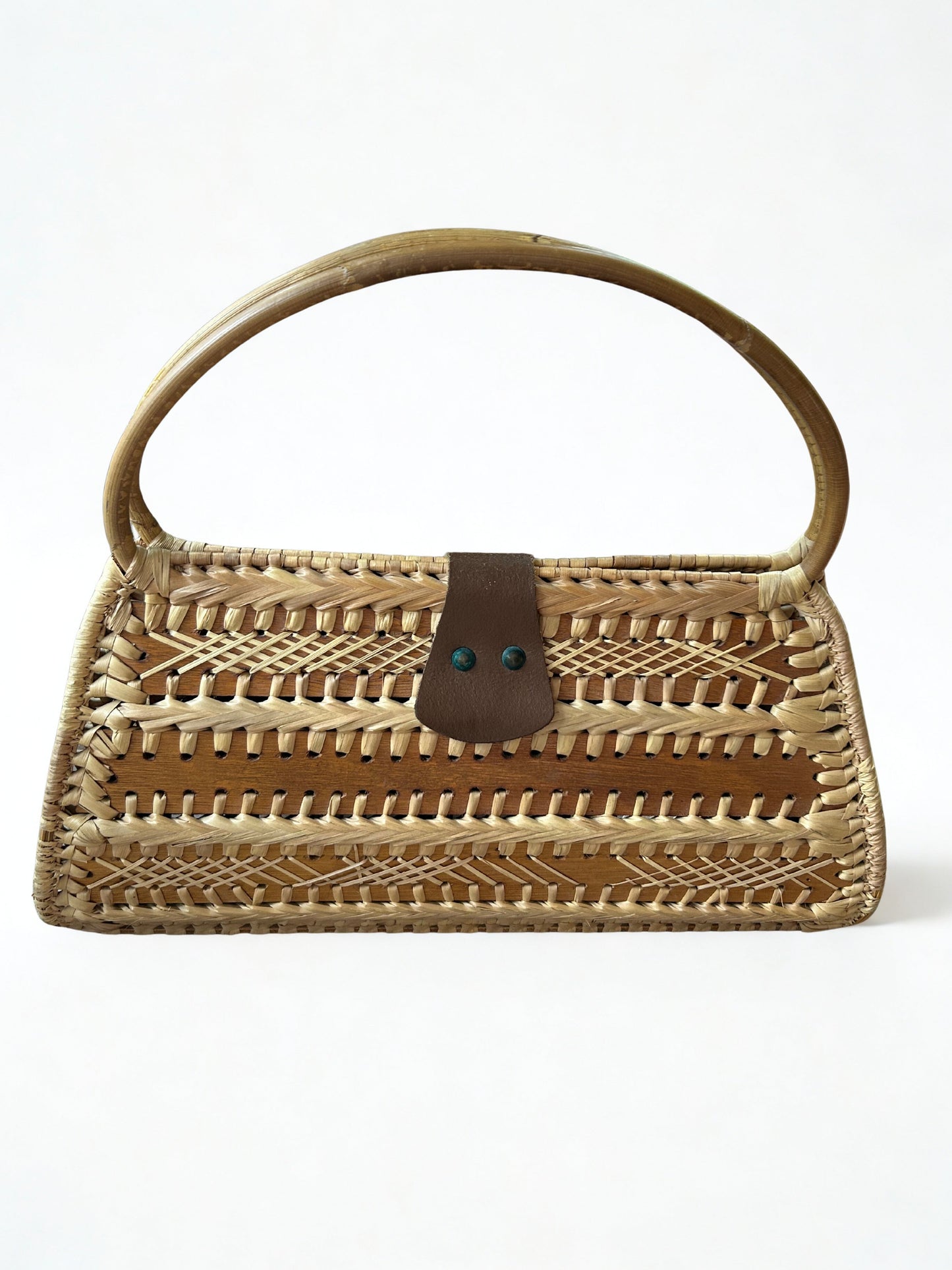 Sac à main vintage en osier bois la friperie vintage 25