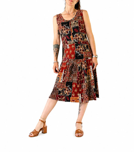 Robe vintage imprimé patchwork