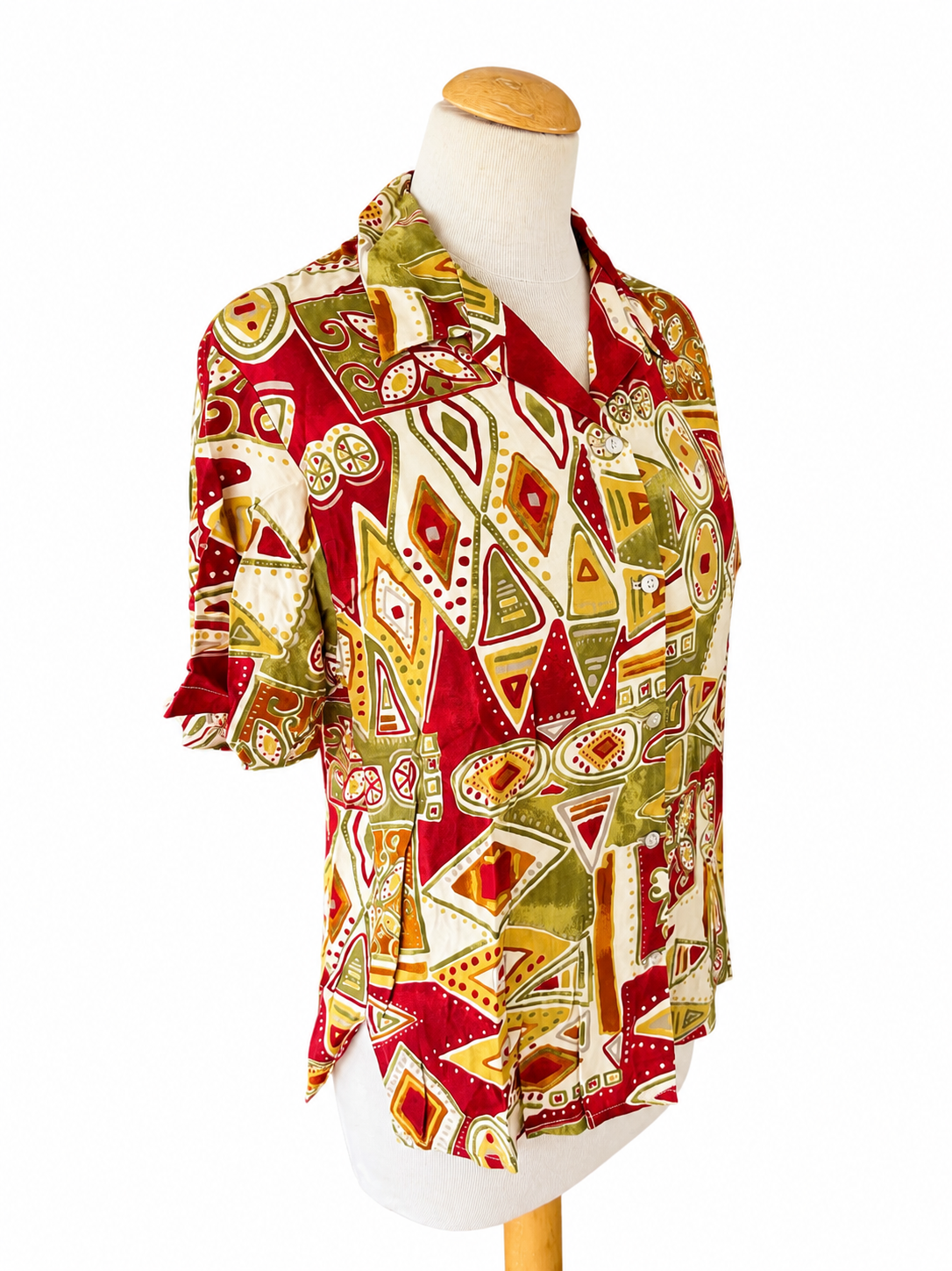 Chemise vintage imprimé graphique