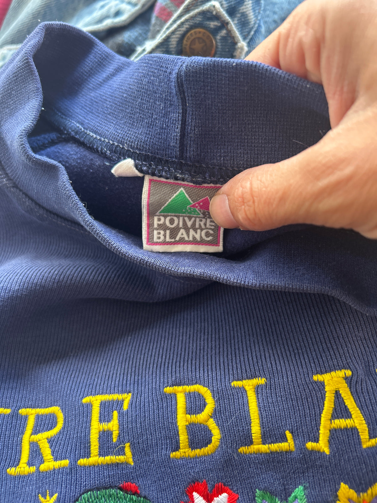 Sweat shirt vintage Poivre Blanc