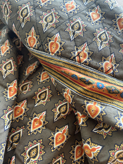 Jupe vintage coton motifs provençaux