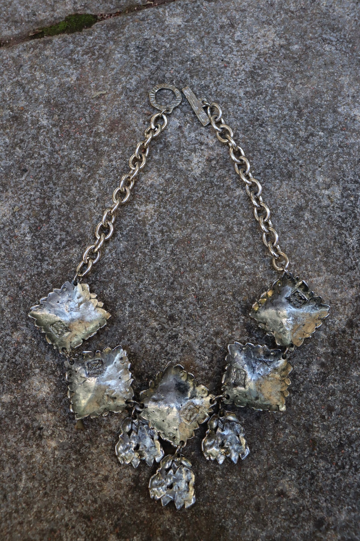 Collier plastron Delphine Nardin métal argenté
