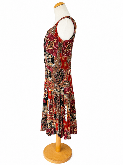 Robe vintage imprimé patchwork