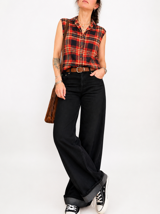 Chemisier sans manches vintage Cacharel