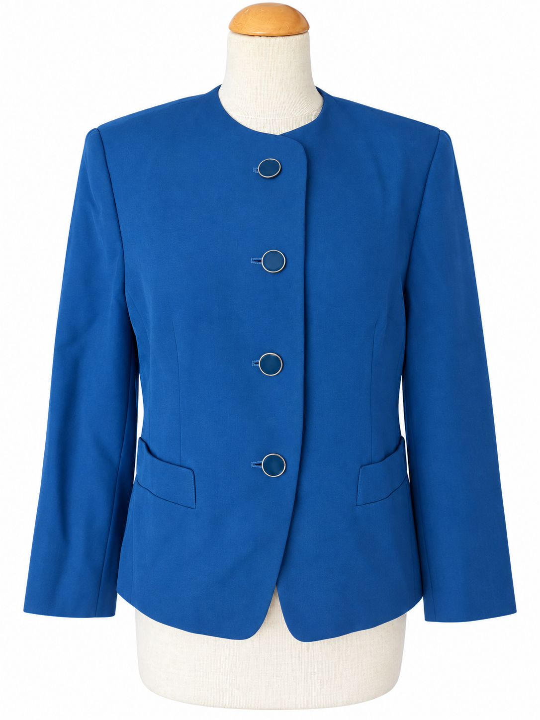 Veste blazer vintage bleu roi