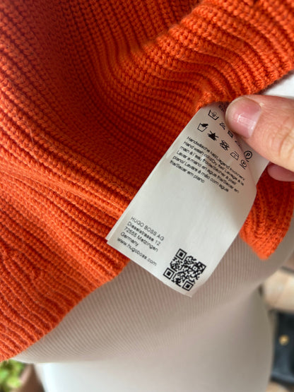 Pull over Hugo Boss orange la friperie vintage 25