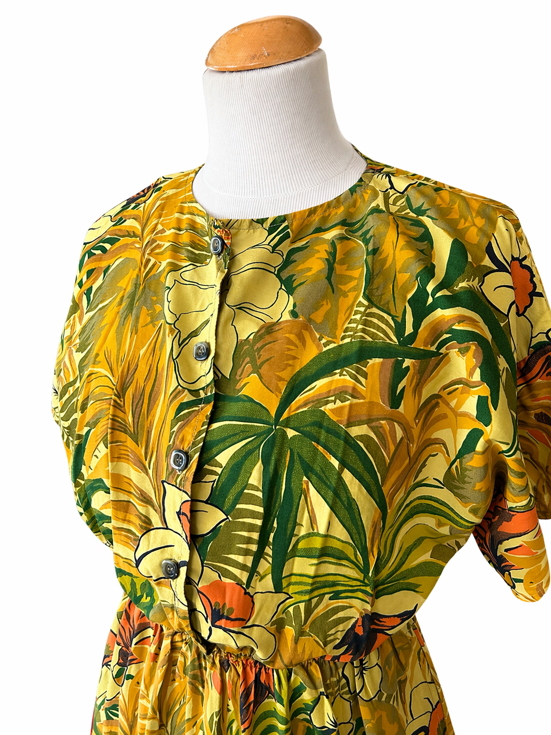 Robe vintage motif tropical