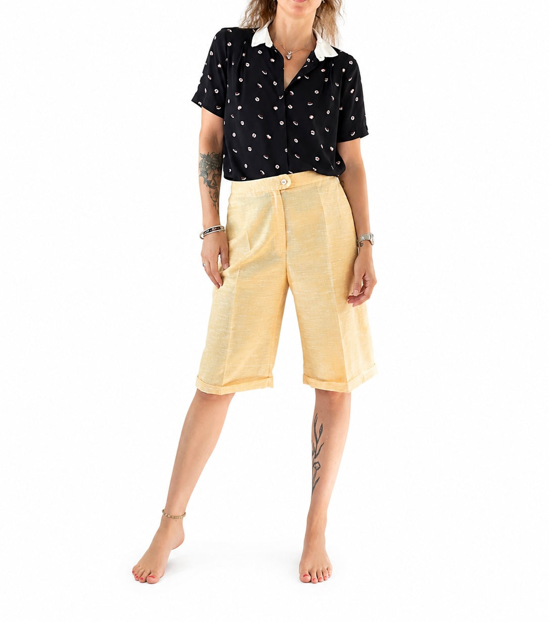 Bermuda vintage abricot