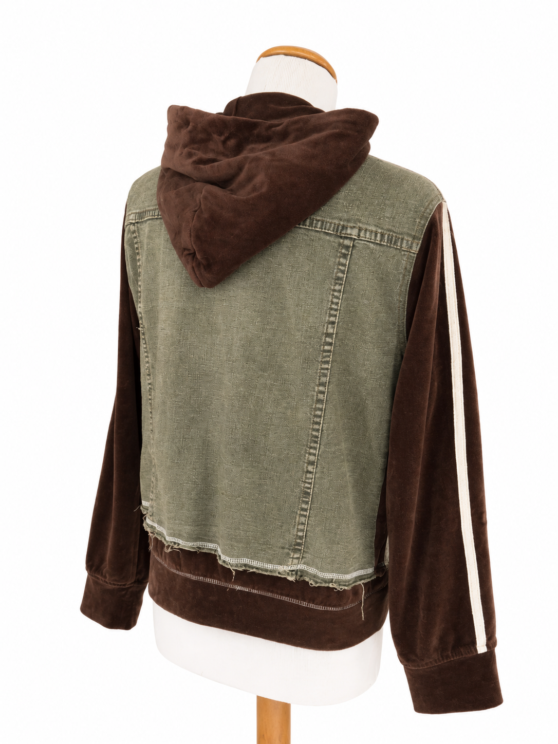 Veste hoodie vintage bi-matiere y2k