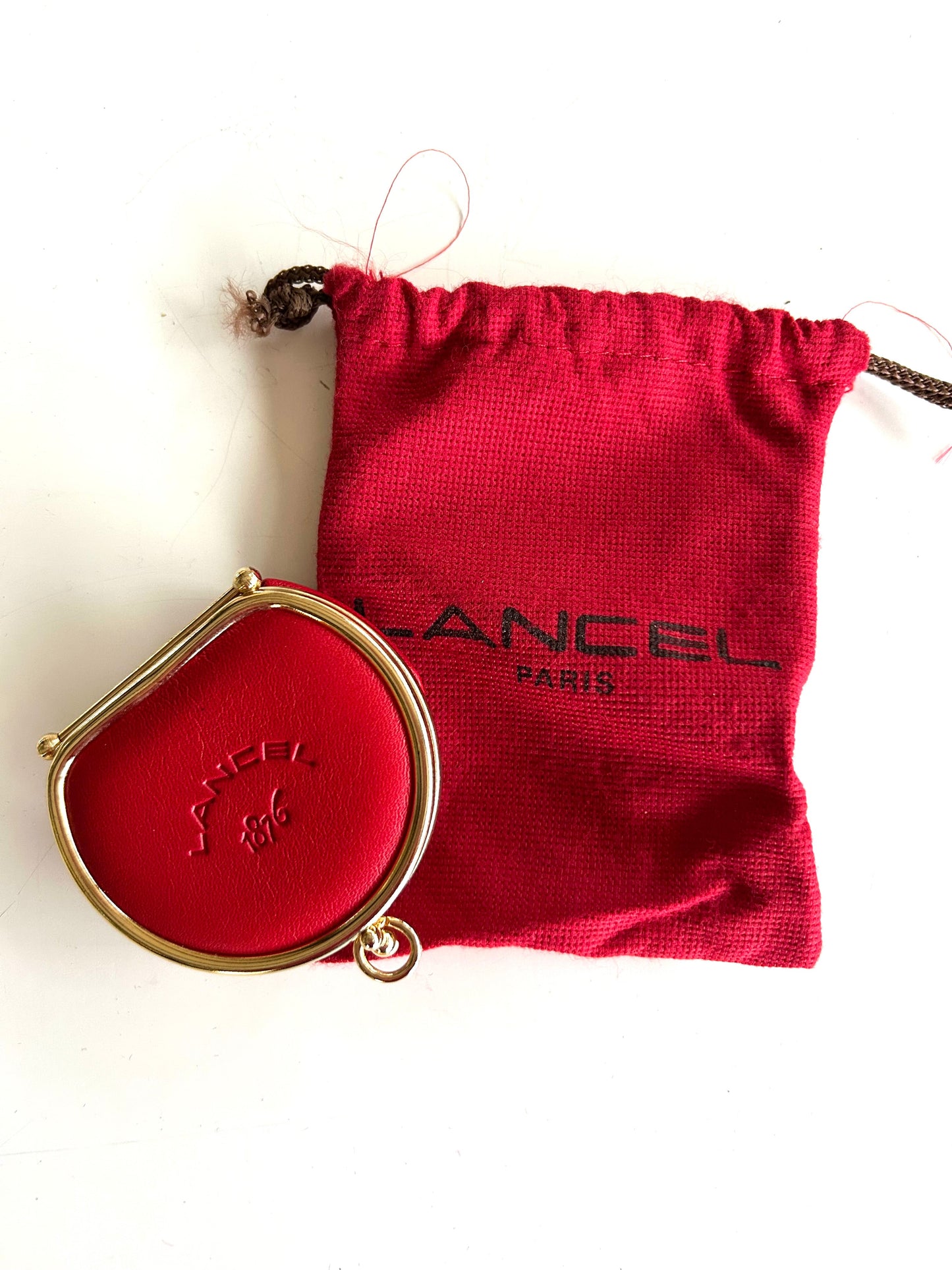 Porte-pièces vintage Lancel cuir la friperie vintage 25