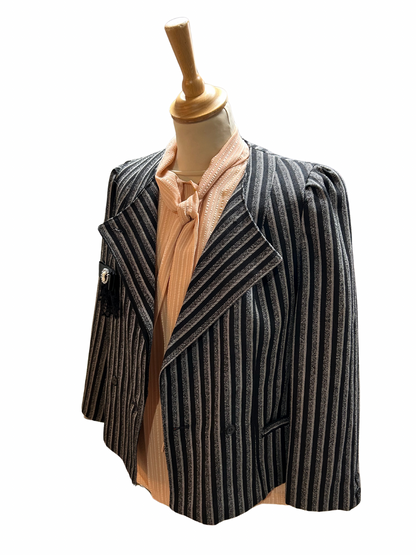 Veste vintage blazer à rayures