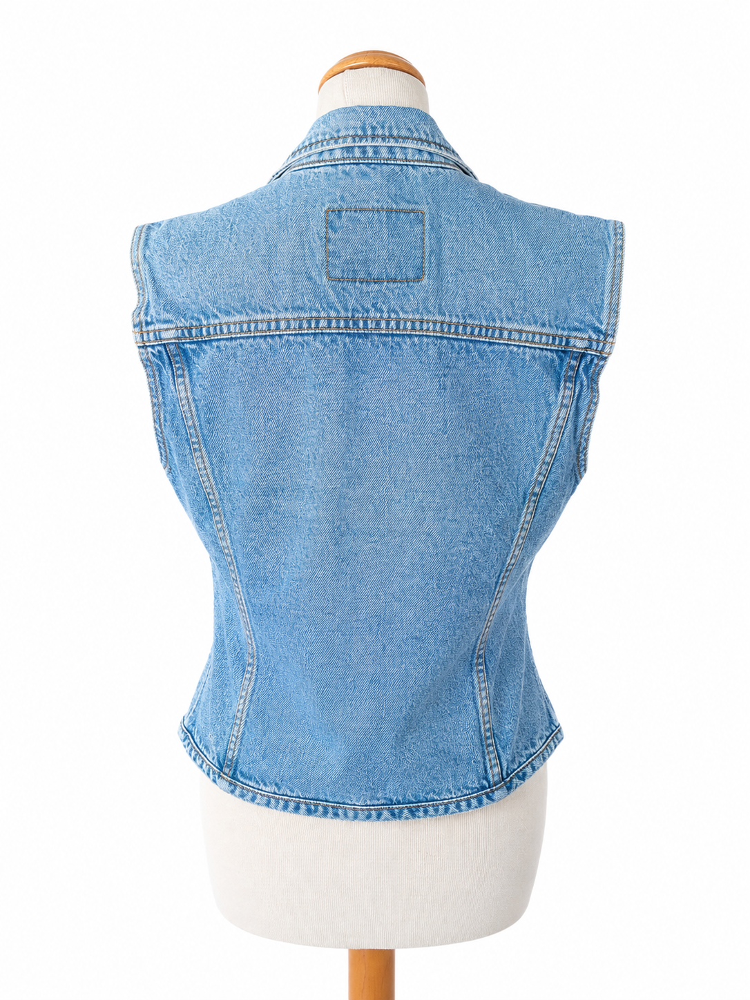 Veste en jean vintage sans manches