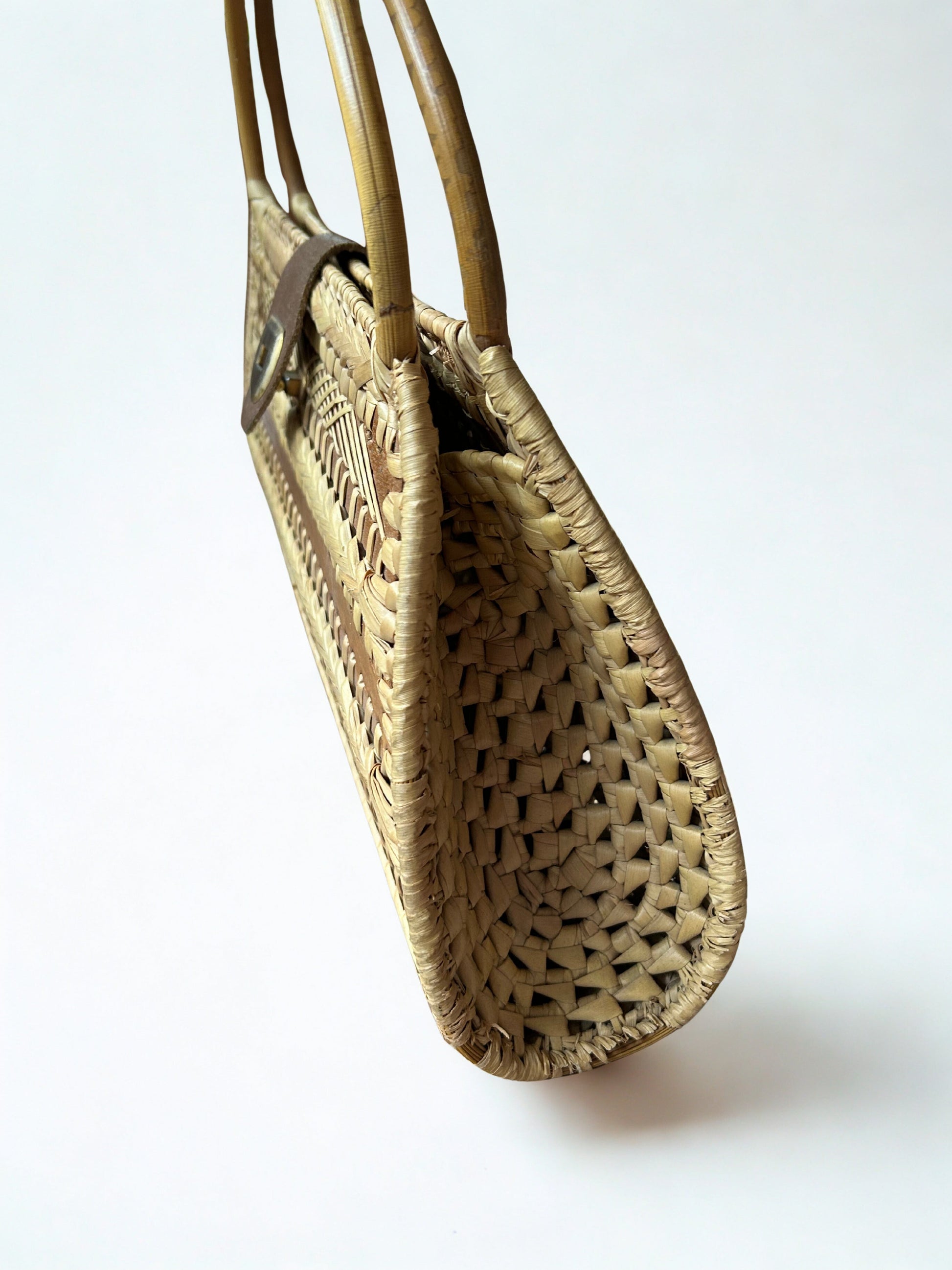 Sac à main vintage en osier bois la friperie vintage 25