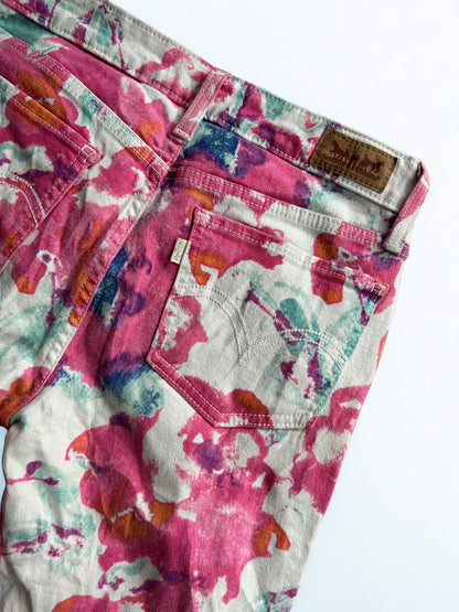 Jean Levis legging imprimé floral la friperie vintage 25