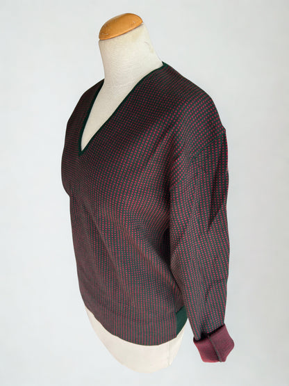 Pull vintage pure laine col V - friperie vintage la friperie vintage 25