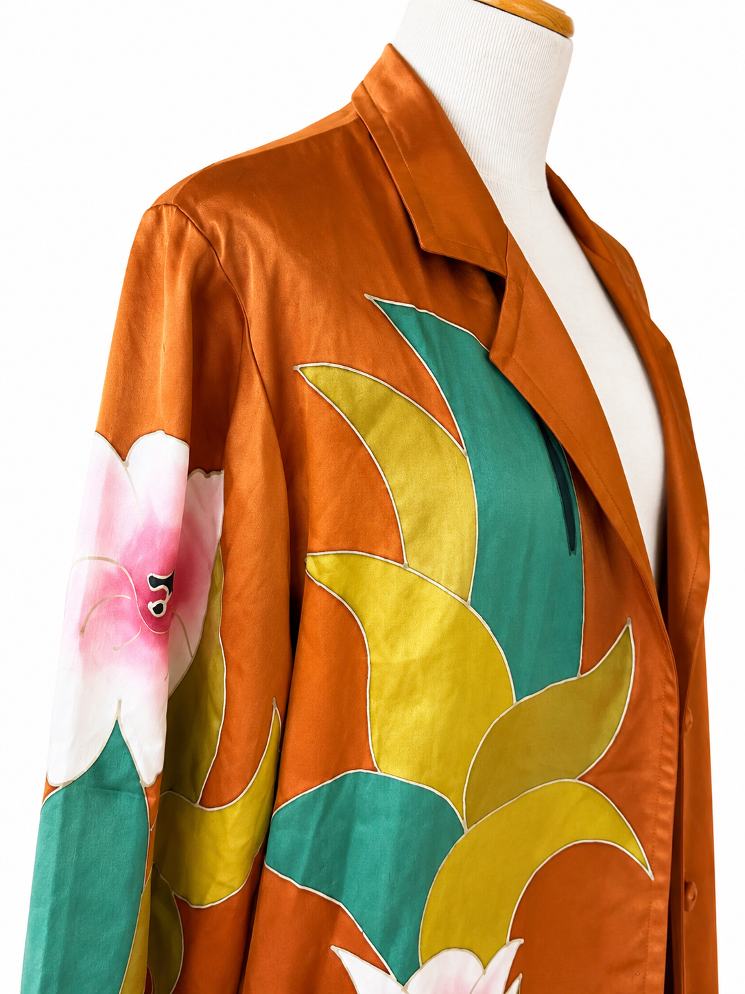 Blazer vintage Terracotta soie
