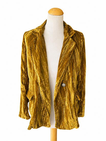 Veste velours doré vintage