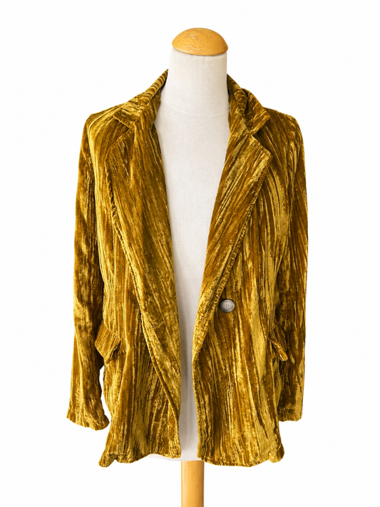 Veste velours doré vintage